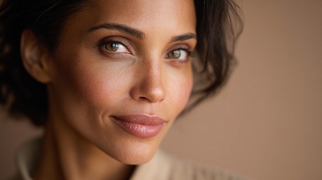 Woman with even, healthy skin tone after hyperpigmentation treatment in New Braunfels, TX